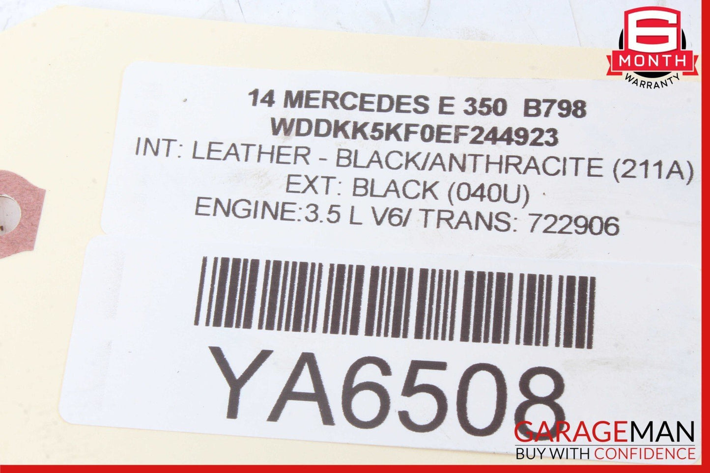 14-17 Mercedes W207 E350 E550 E400 Front Seat Cushion Headrest Head Rest OEM
