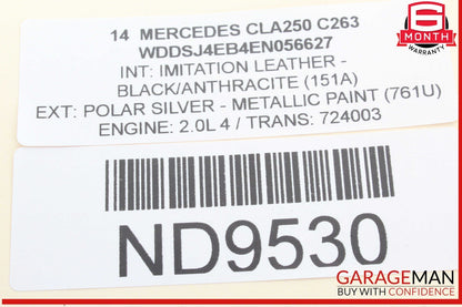 14-19 Mercedes W117 CLA250 CLA45 AMG Rear Left Side Exterior Door Handle OEM