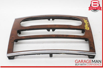 06-12 Mercedes X164 GL450 4MATIC Center Console Control Trim Panel Wood Bezel