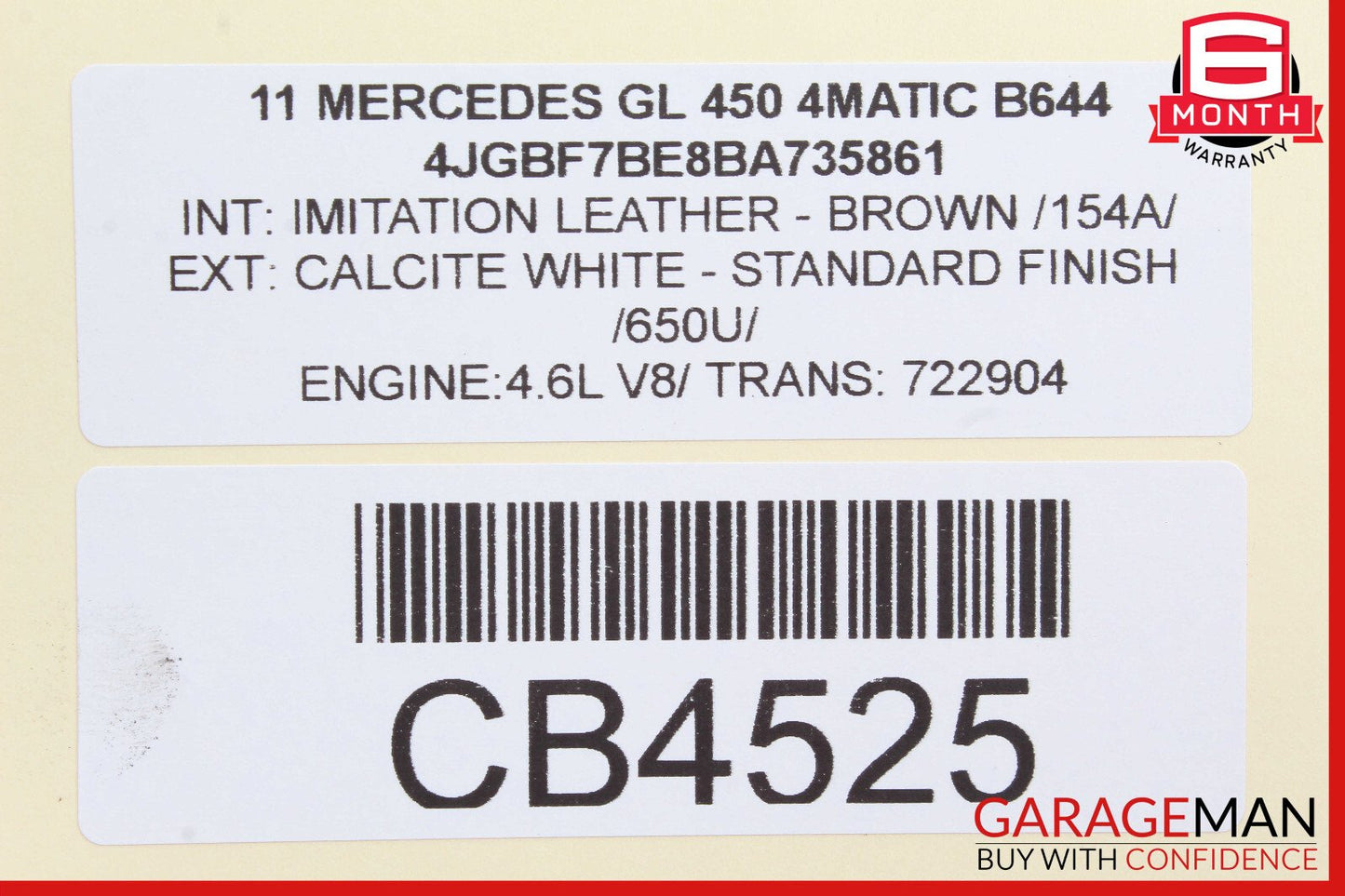 06-13 Mercedes X164 GL450 ML350 Rear Right Wheel Lower Suspension Control Arm