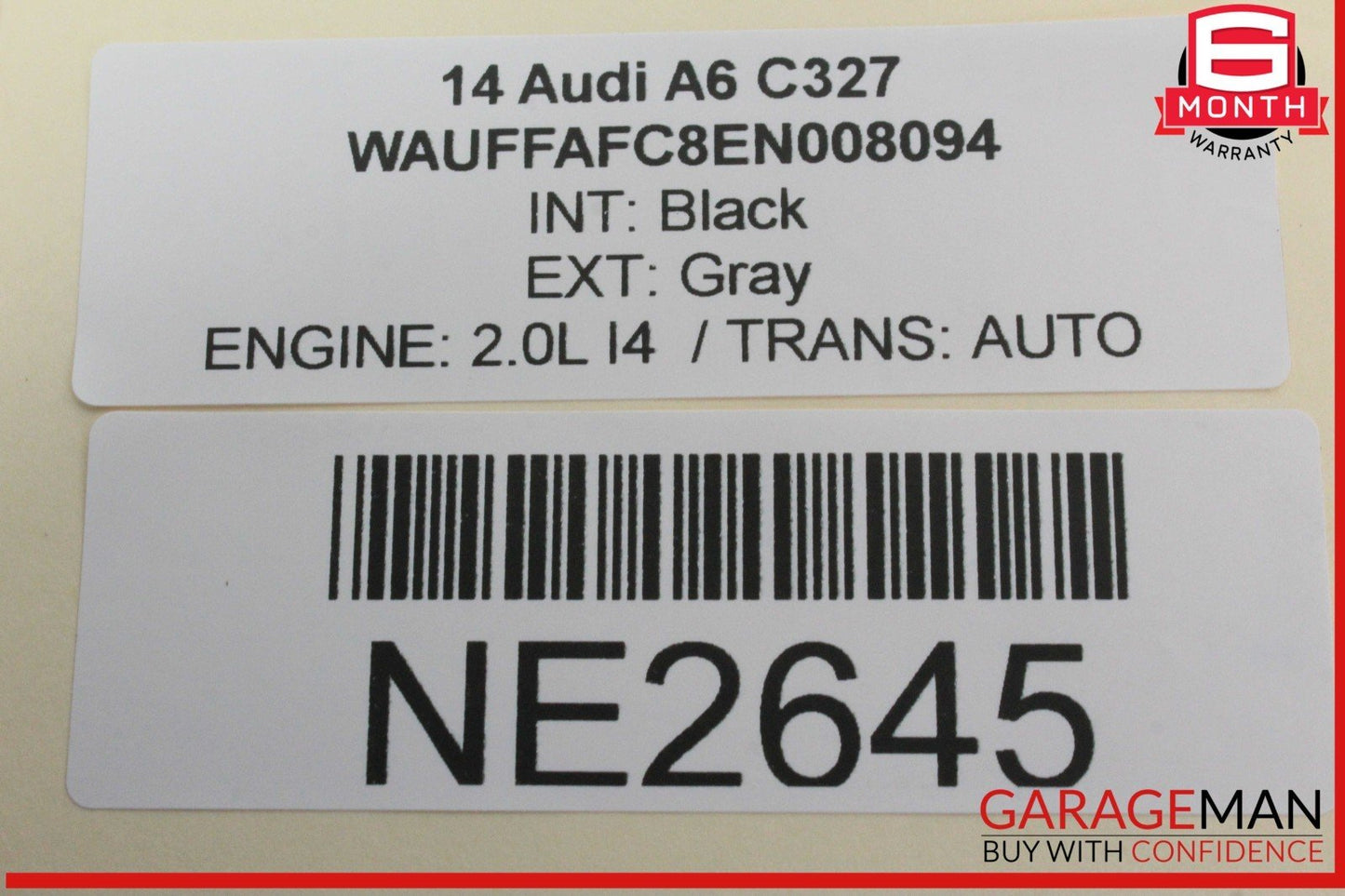 12-18 Audi A6 A7 Right Passenger Side Exterior Door Handle 4H0837886 OEM