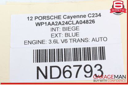 11-14 Porsche Cayenne 958 Front Left Driver Side Door Rear View Mirror OEM