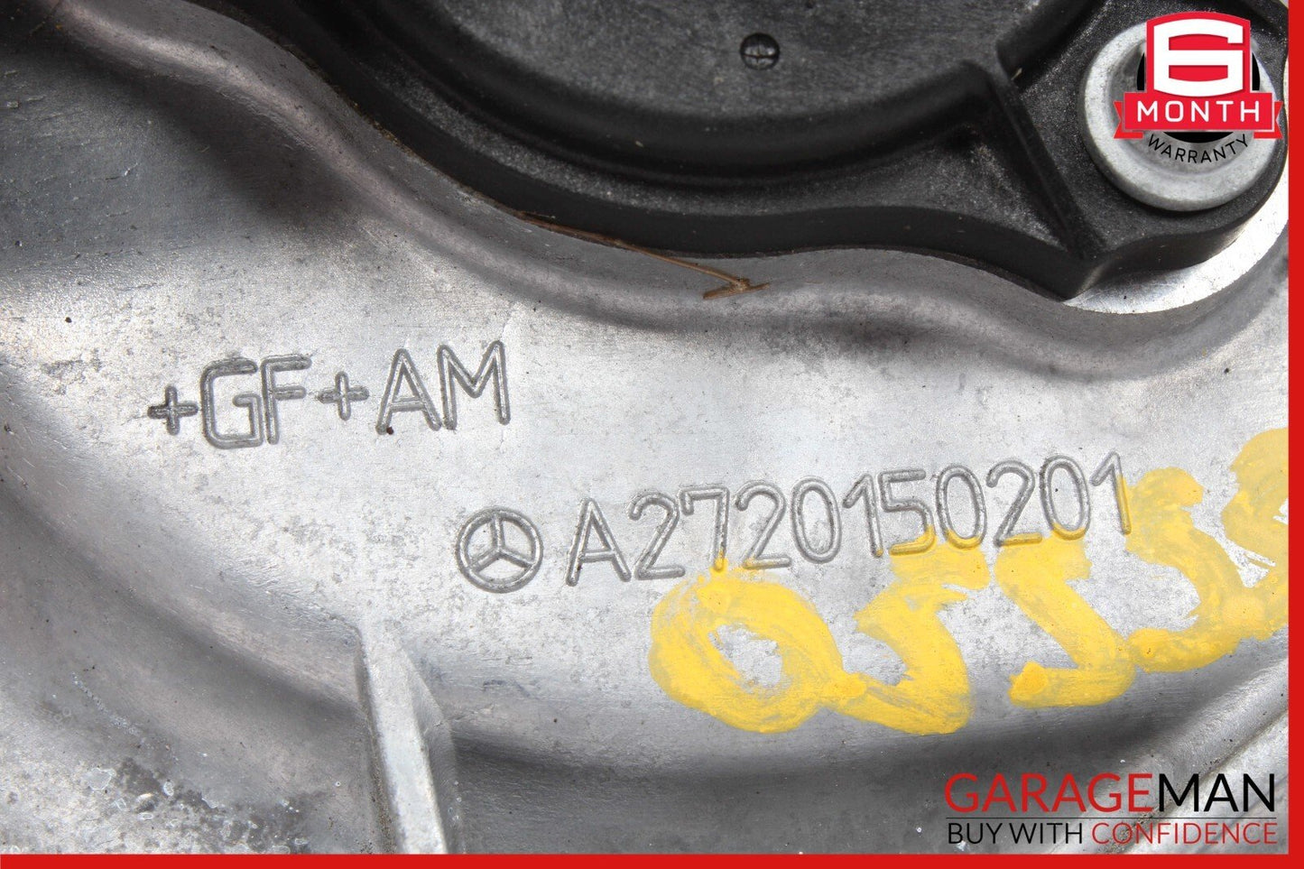 05-13 Mercedes W220 S55 AMG E550 Front Left Side Engine Timing Chain Cover Plate