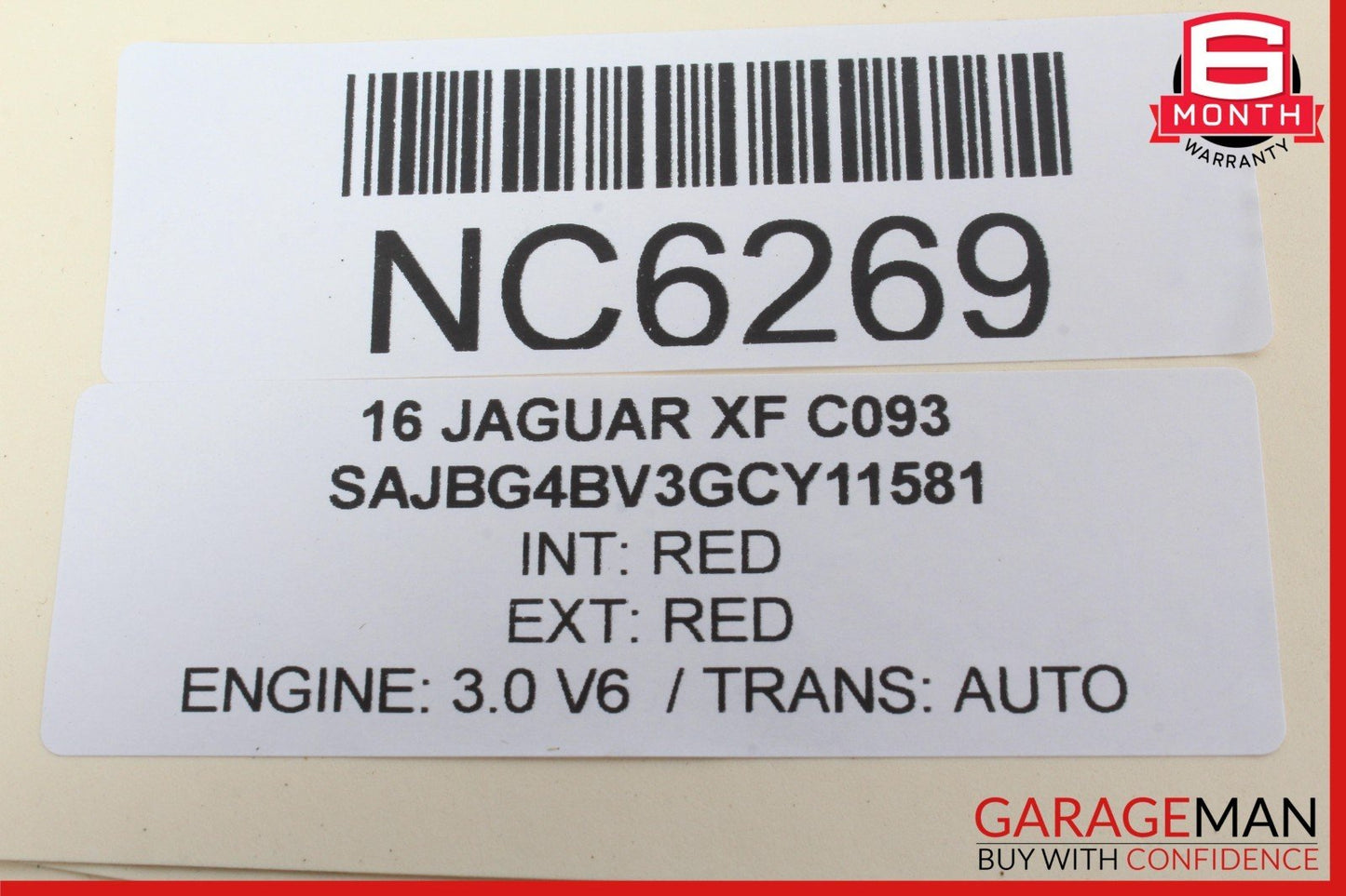 16-20 Jaguar XF Rear Center Console AC A/C Air Conditioning Air Vent OEM