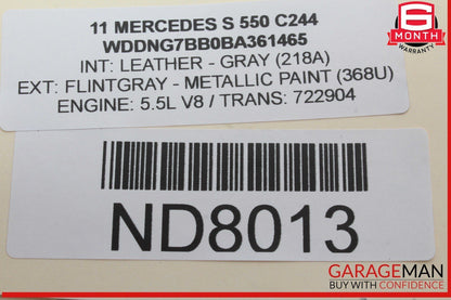 07-13 Mercedes W221 S550 S400 Rear Left Side Exterior Door Handle Keyless Go OEM