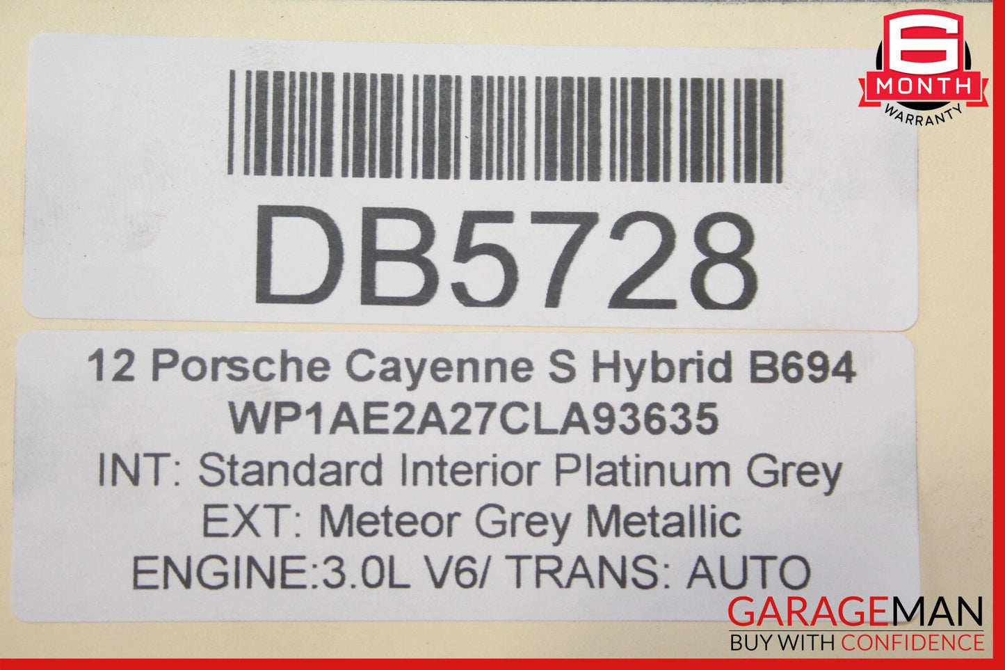 11-18 Porsche Cayenne 958 3.0L V6 Rear Differential Diff Axle Carrier OEM
