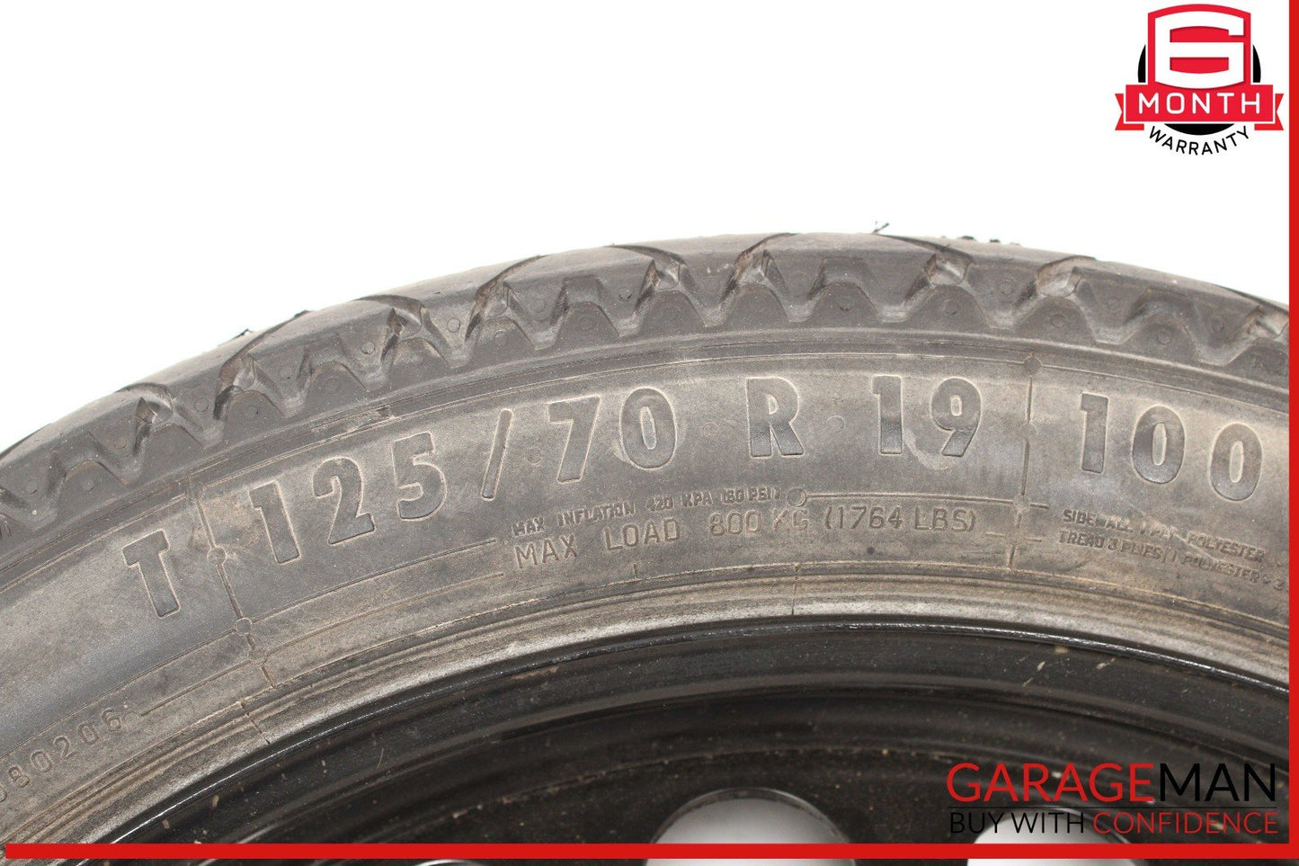09-16 Audi S4 A4 B8 Spare Tire Wheel Rim  T125/70R19 OEM