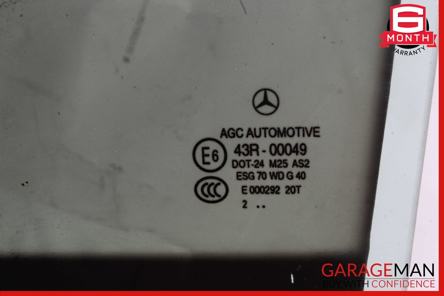 08-15 Mercedes W204 C250 C300 C350 Rear Left Door Window Auto Glass Tinted OEM