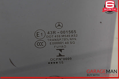 15-20 Mercedes X156 GLA250 GLA45 AMG Front Left Side Door Window Glass OEM