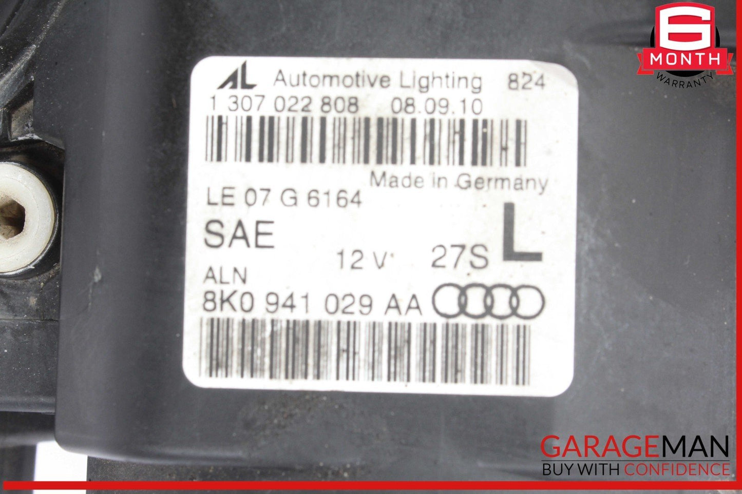 09-12 Audi S4 Front Left Driver Side Head Light Headlight Xenon Lamp OEM