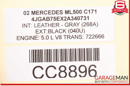 02-05 Mercedes W163 ML500 Power Steering Rack & Pinion Assembly AWD OEM