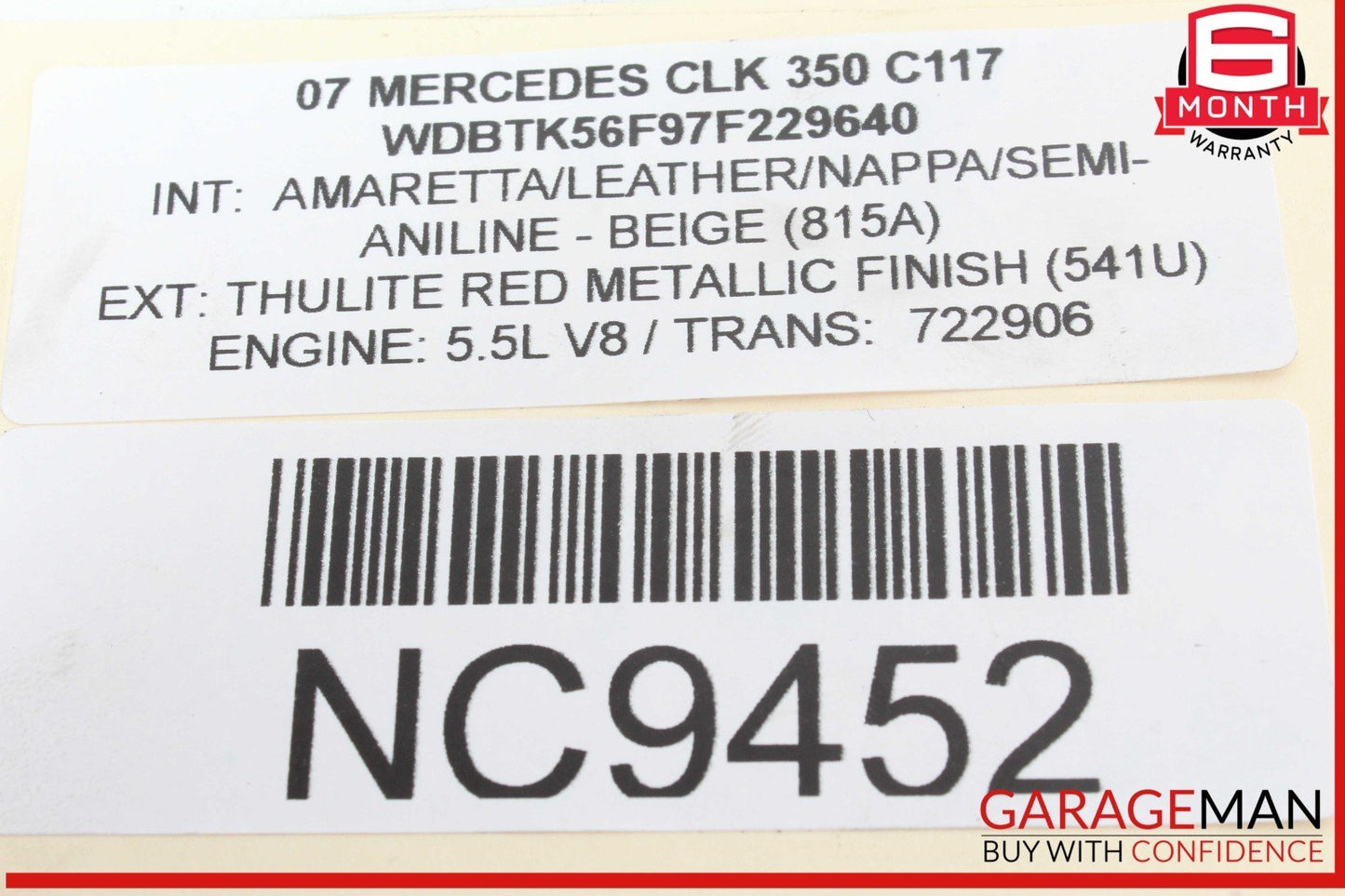 05-13 Mercedes W209 CLK350 ML350 Front Right Engine Timing Chain Cover Plate OEM