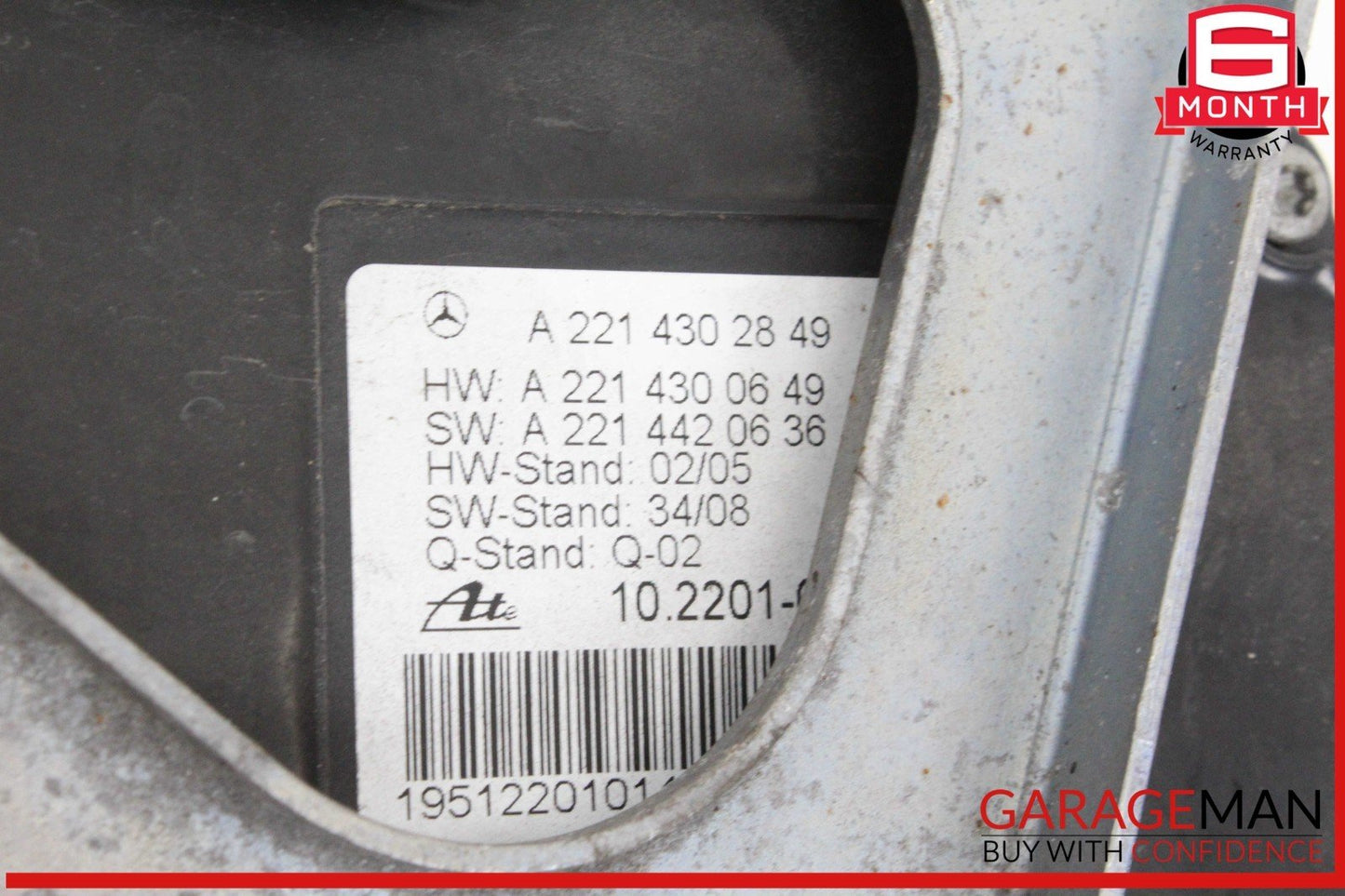 07-14 Mercedes W221 S400 Hybrid Emergency Electric Parking Brake Actuator OEM