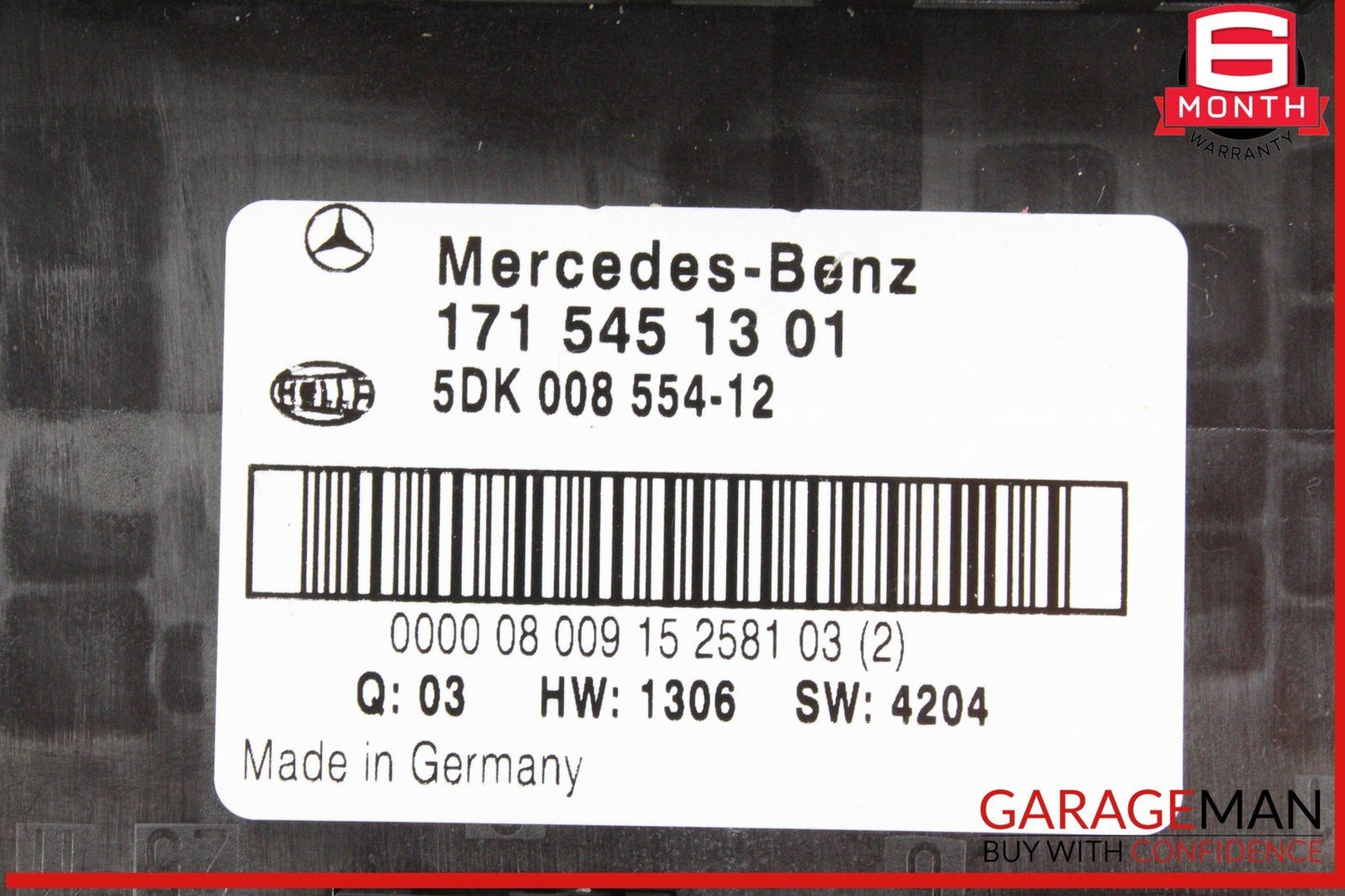05-11 Mercedes R171 SLK280 SLK350 Rear SAM Module Relay Fuse Box Assembly OEM