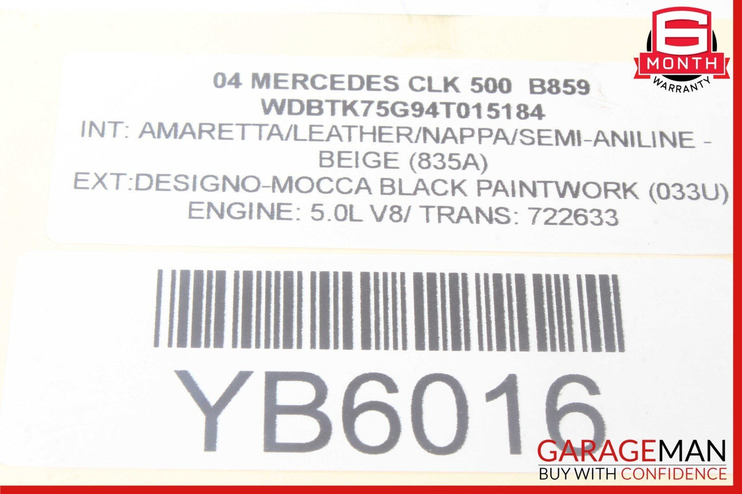 03-09 Mercedes W209 CLK500 Rear Left & Right Side Shock Absorber Strut Set OEM