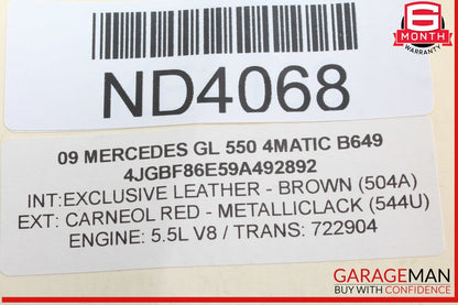 06-12 Mercedes X164 GL450 GL320 Center Console Armrest Arm Rest Cover Door Lid
