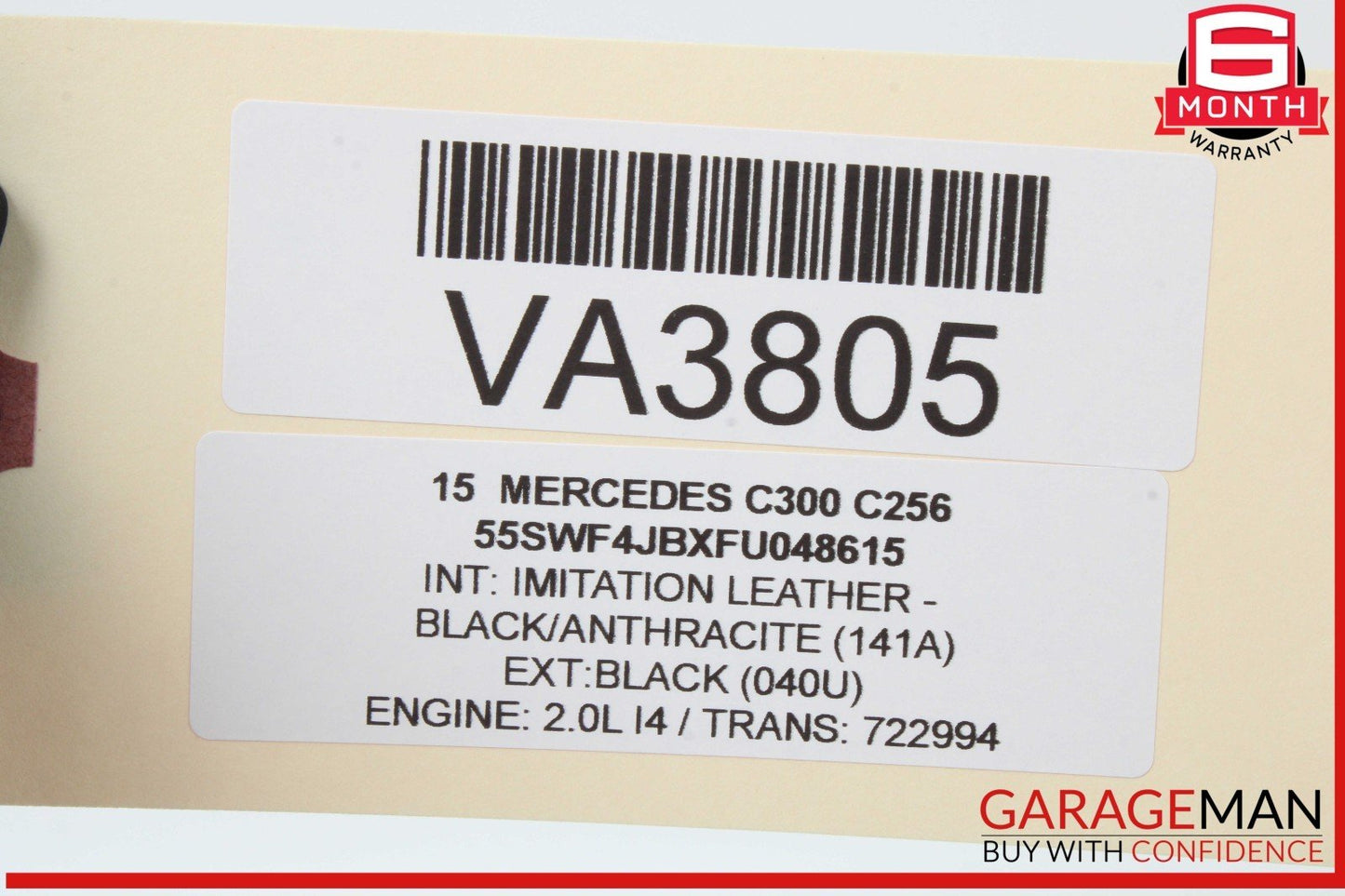 15-18 Mercedes W205 C300 C400 Ignition Switch Module w/ Key 2059006713 OEM