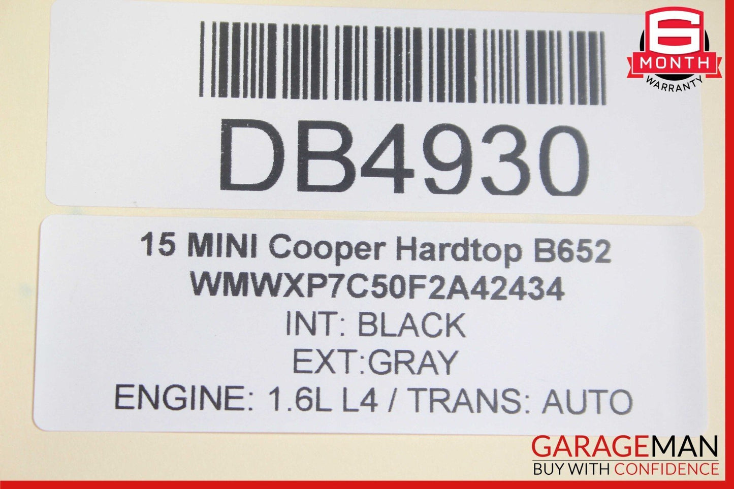 14-19 Mini Cooper F55 F56 F57 Dashboard Dash Panel Trim Cover Assembly Black