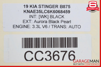 18-23 Kia Stinger Rear Left Top Upper Seat Cushion OEM