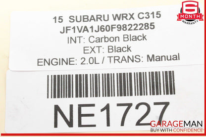 15-18 Subaru WRX Front Left Driver Side Window Regulator Motor 61041FJ012 OEM
