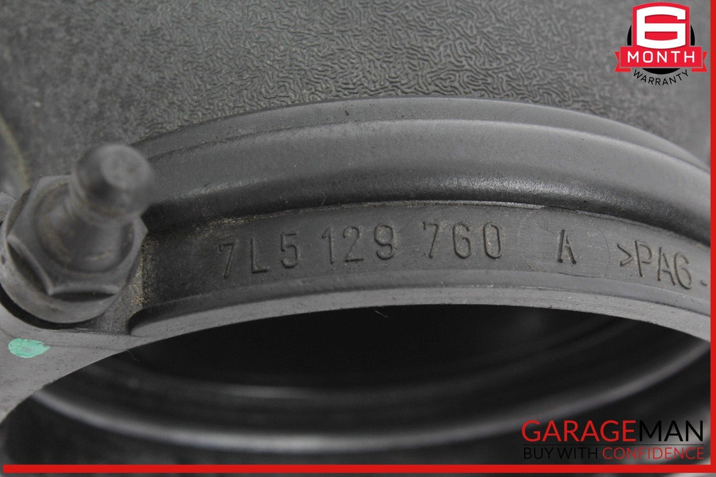 08-10 Porsche Cayenne S 957 Air Intake Duct Tube Pipe 7L5129760A OEM