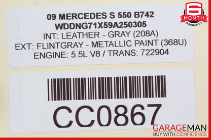 07-09 Mercedes W211 E350 Rear Right Spindle Knuckle Hub Bearing Brake Rotor