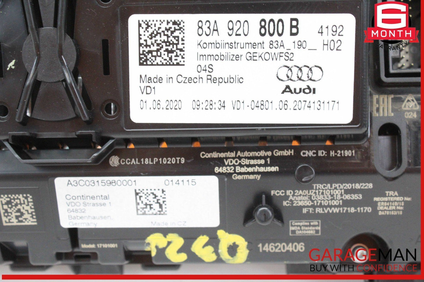 19-24 Audi Q3 Speedometer Instrument Cluster Gauge 83A920800B OEM