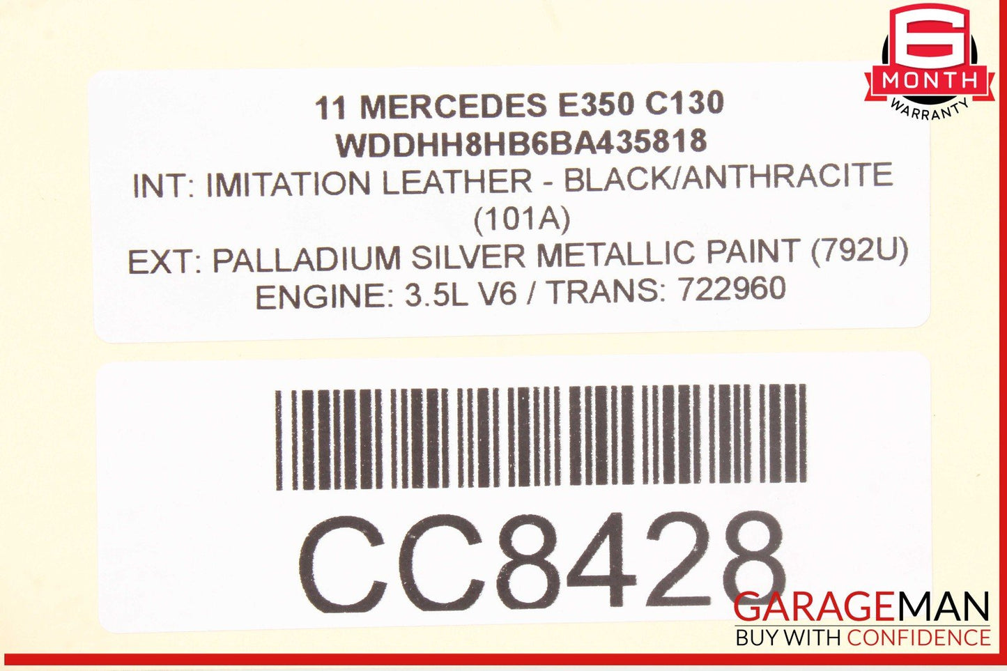 08-14 Mercedes E350 C250 Engine Radiator Condenser Cooling Fan Motor Assy