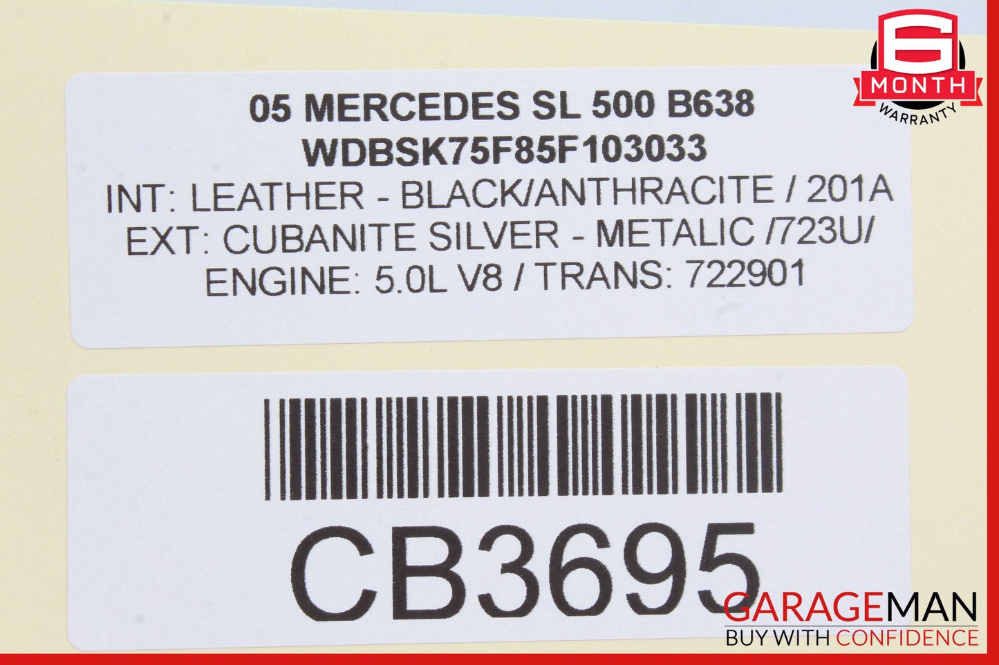 03-12 Mercedes R230 SL500 CLK500 Window Regulator Motor Front Right Side OEM