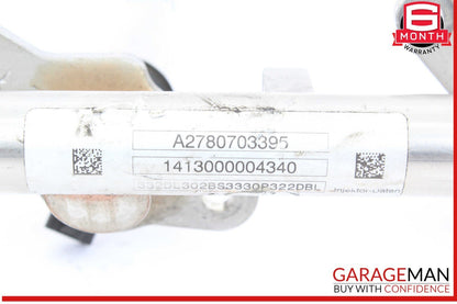 12-18 Mercedes X166 GL550 GL450 Fuel Injector Rail Left Side 2780703395 OEM