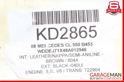 07-14 Mercedes W216 CL550 Front Left Upper Control Arm w/ Height Level Sensor