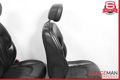 14-17 Maserati Ghibli M157 Front Complete Seat Cushion Cover Assy Set Black OEM