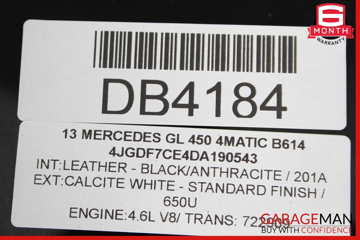 13-16 Mercedes X166 GL450 GL550 Rear Third Row Pano Panoramic Sunroof Glass OEM
