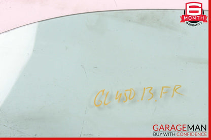 12-19 Mercedes X166 GL450 GLE43 AMG GLS550 Front Right Door Window Glass OEM