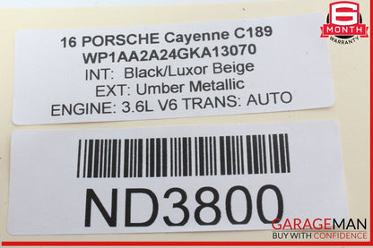 15-18 Porsche Cayenne 958 Suspension Mode Selector Switch Panel 7P5927127 OEM