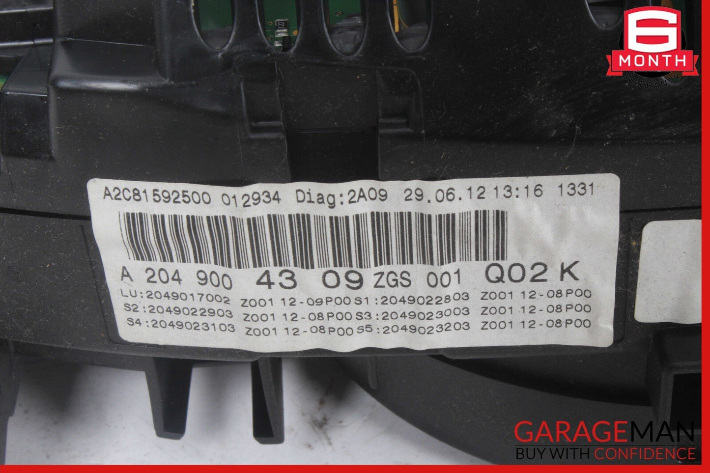 12-14 Mercedes W204 C250 C300 Instrument Speedometer Cluster 2049004309 OEM
