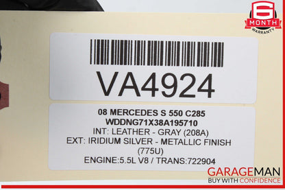 07-13 Mercedes W221 S550 S600 S400 Front Left Door Control Module 2218709792 OEM