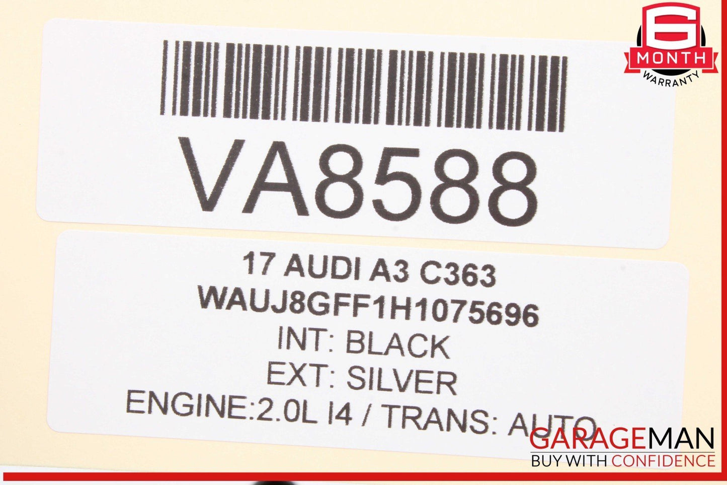 17-20 Audi A3 S3 RS3 Front Upper Overhead Interior Dome Light Lamp OEM