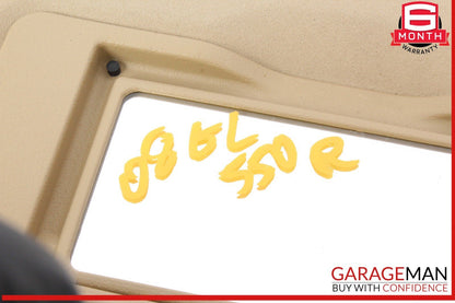 06-12 Mercedes X164 GL550 GL450 Front Right Side Sun Visor Sunvisor Shade OEM