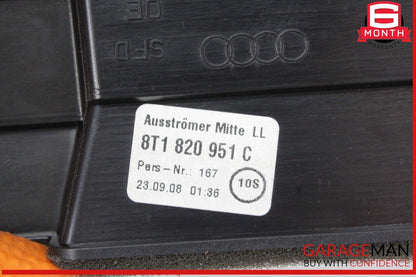 09-17 Audi A4 S5 Front Center Dash Dashboard AC Air Vent Grille 8T1820951C OEM