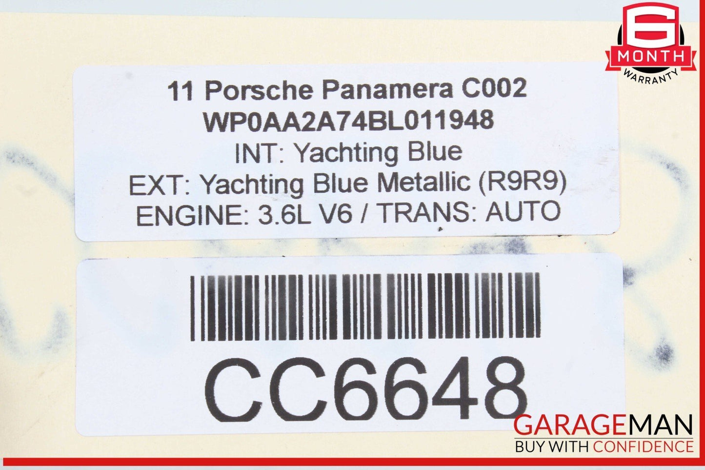 10-16 Porsche Panamera 970 Power Steering Rack & Pinion Assembly OEM