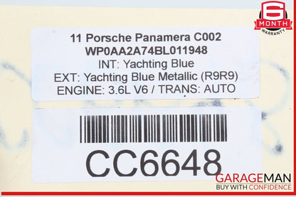 10-16 Porsche Panamera 970 Power Steering Rack & Pinion Assembly OEM