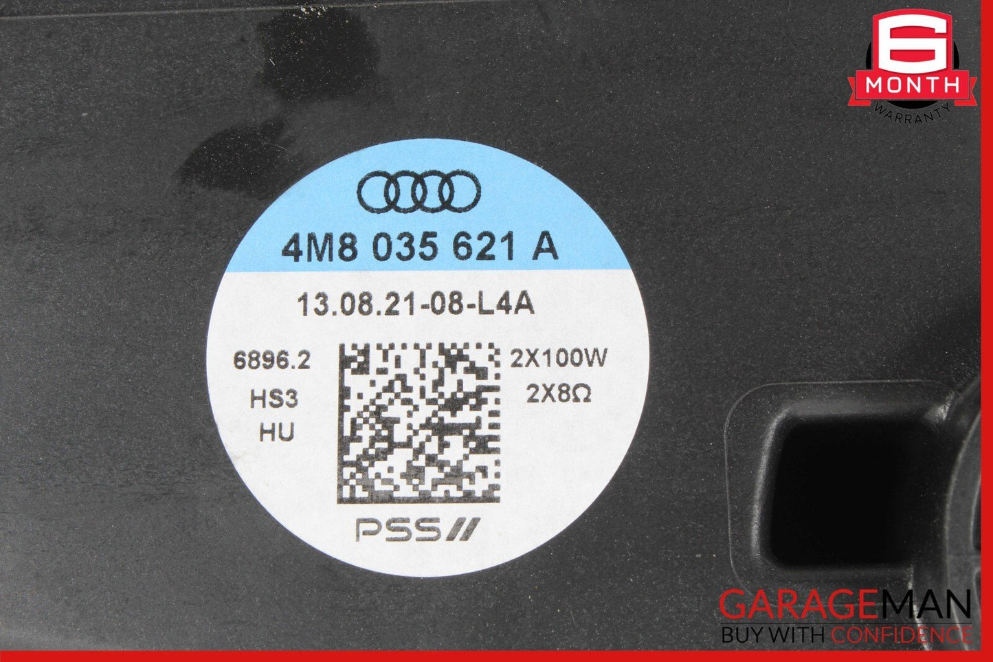 19-23 AUDI Q8 REAR SUBWOOFER SPEAKER BASS BOX 4M8035621A OEM