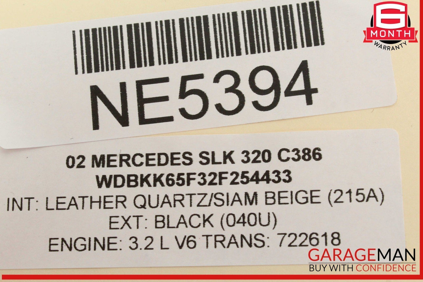 01-04 Mercedes R170 SLK320 SLK230 Front Right Side Foglight Fog Light Lamp OEM