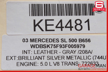 03-12 Mercedes R230 SL500 SL55 AMG Front Right Side Door Lock Latch Actuator OEM
