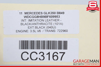 10-15 Mercedes X204 GLK350 Front Left Driver Interior Door Panel Beige OEM