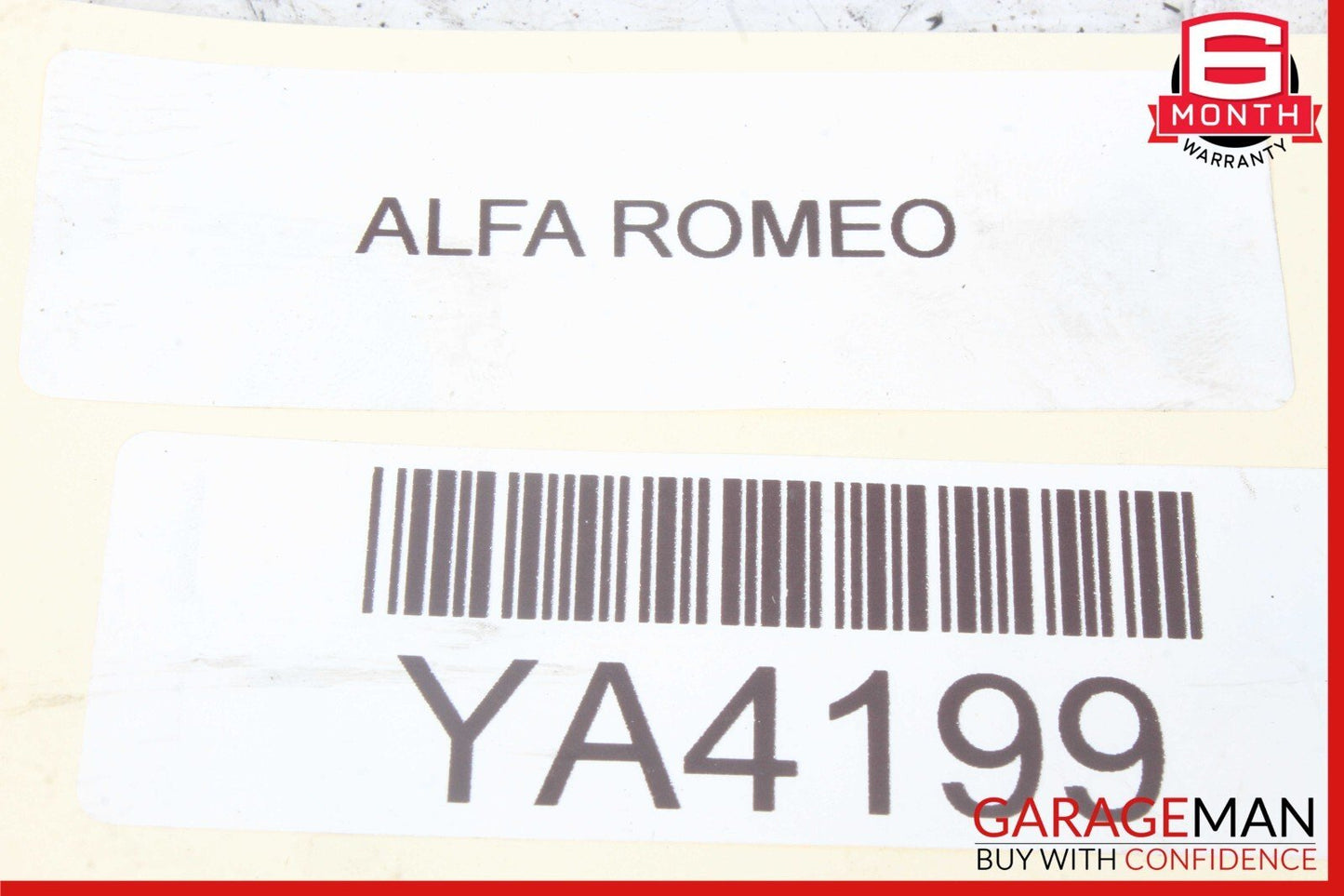 17-21 Alfa Romeo Giulia Front Left / Right Side Seat Headrest Head Rest Black