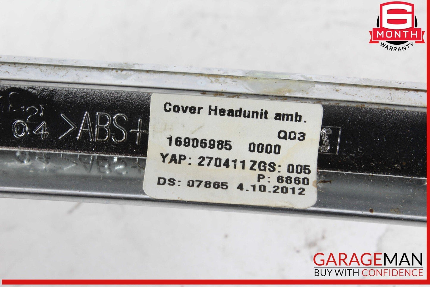 12-16 Mercedes X166 GL350 ML550 Center Console Command Unit Radio Bezel Trim OEM