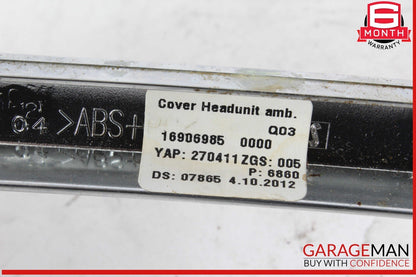 12-16 Mercedes X166 GL350 ML550 Center Console Command Unit Radio Bezel Trim OEM