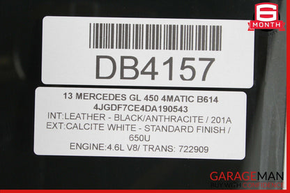 13-19 Mercedes X166 GL450 GLS550 Rear Left Side Window Glass 1667352510 OEM